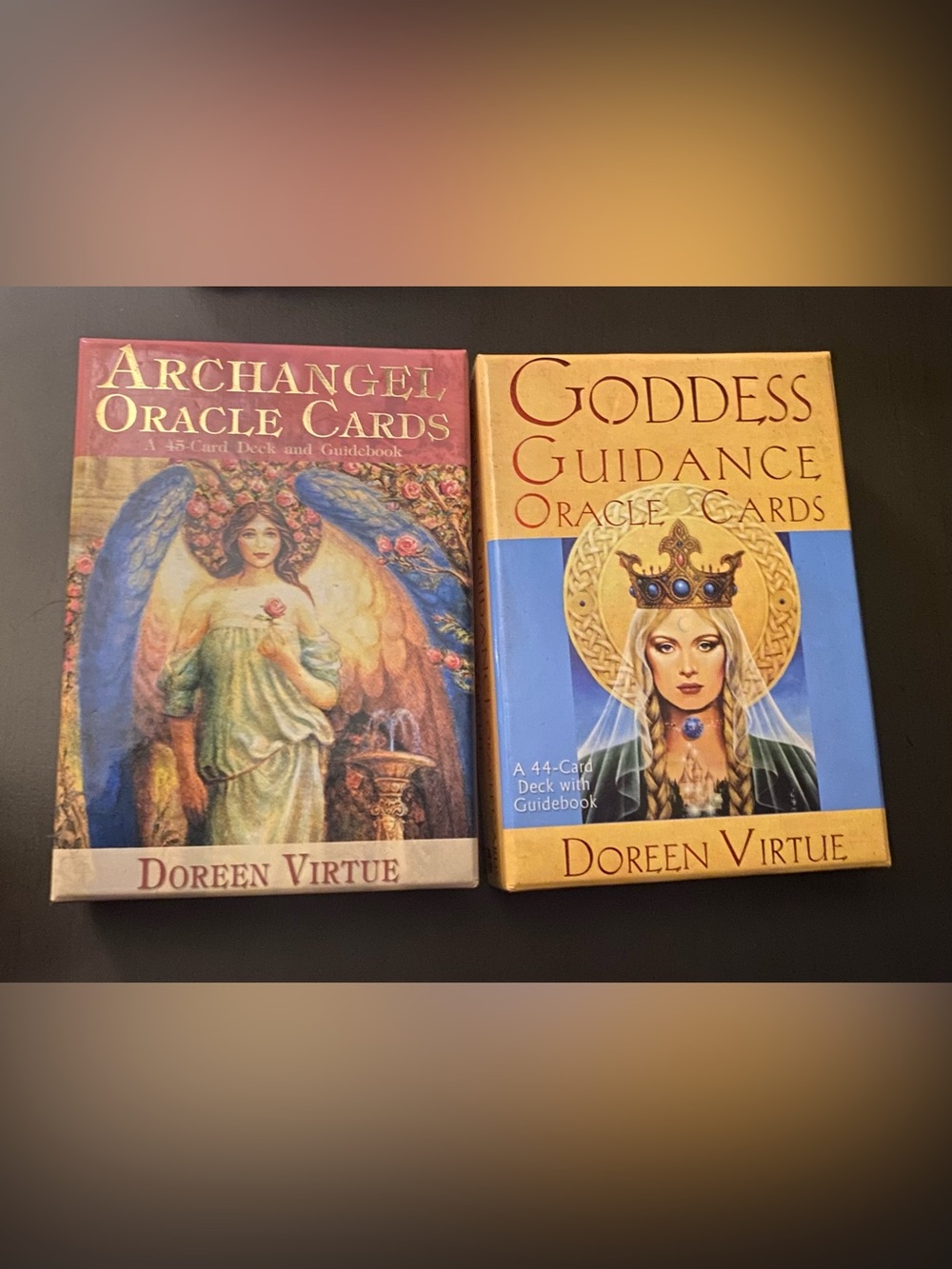 Goddess Guidance Oracle Cards & Archangel Oracle Cards - Gold, Blue, Pink